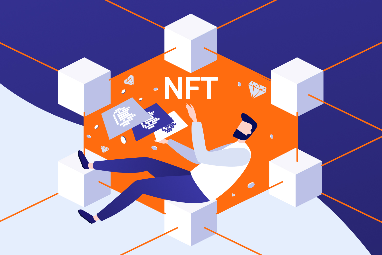 assurances against piracy of the assets provided by blockchain technologies and NFTs